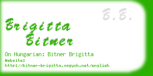 brigitta bitner business card